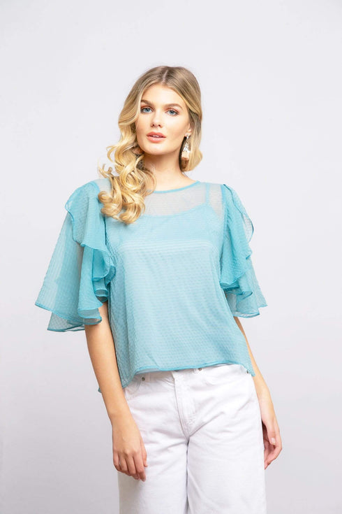 Suri Top in Seaglass